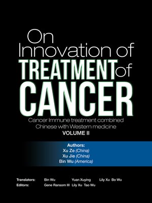 cover image of On  Innovation of  Treatment of Cancer